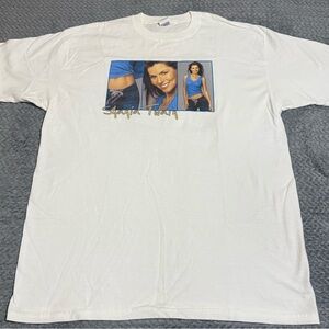 Vtg 2003 2004 Shania Twain Up! Concert Tour White T Shirt Sz 2XL Double Sided